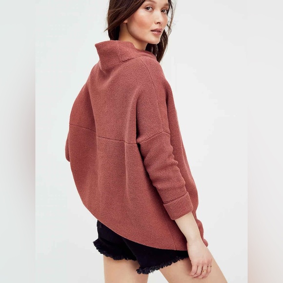 Free People Sweaters - Free people ottoman slouchy tunic sweater in berry blush size medium
